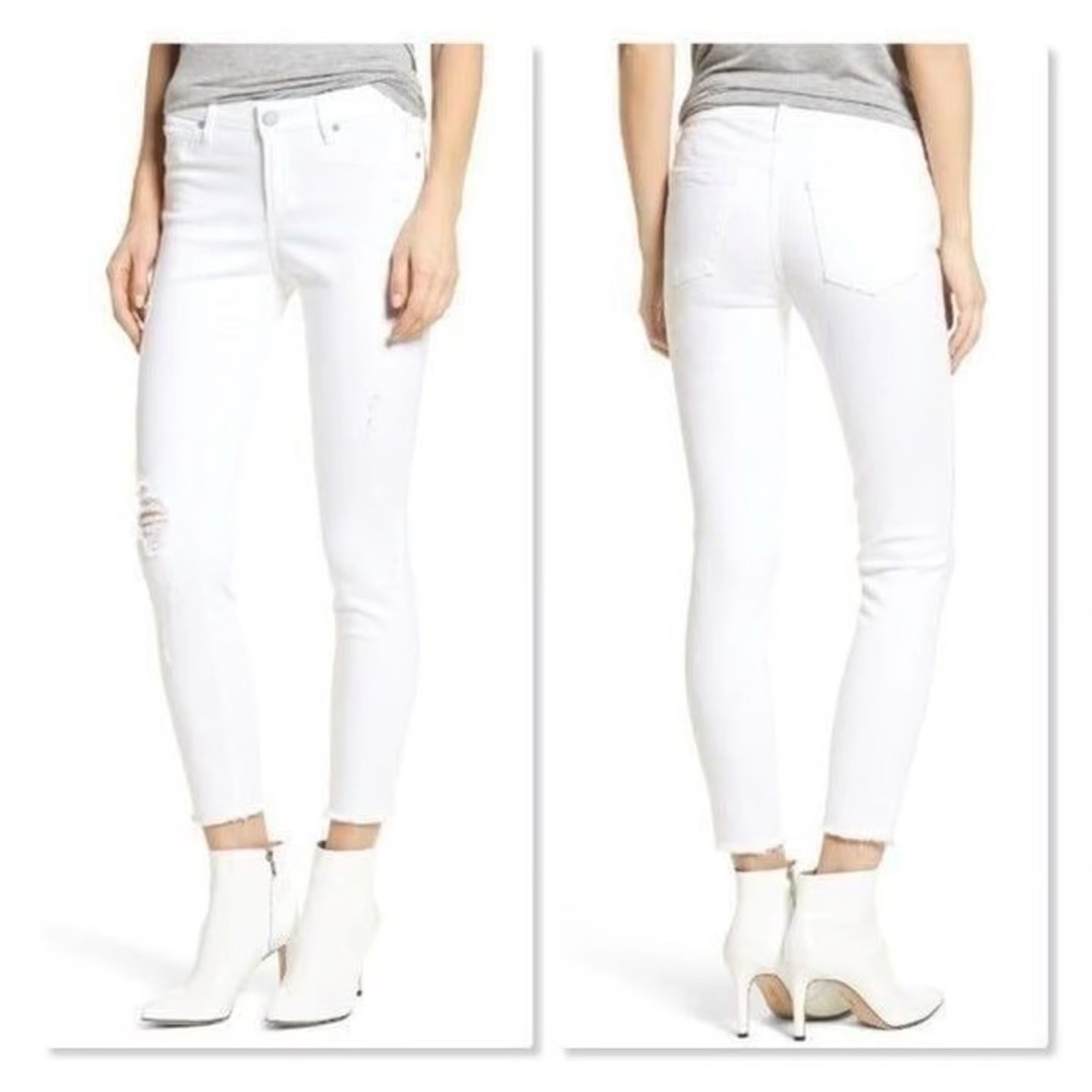 Articles of Society Carly skinny crop white Jean sz 28